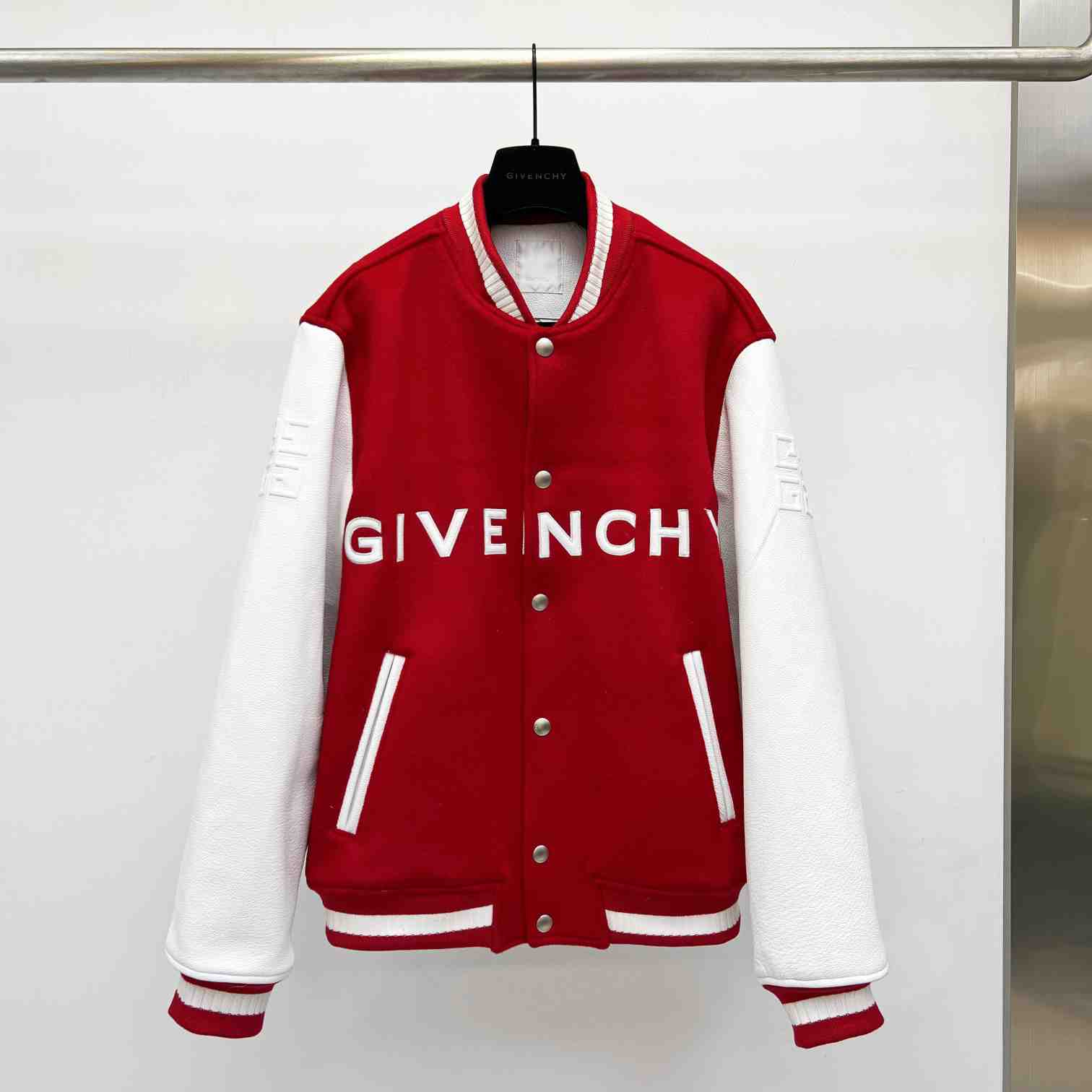 Givenchy Varsity Jacket In Wool And Leather - EUR FASHION