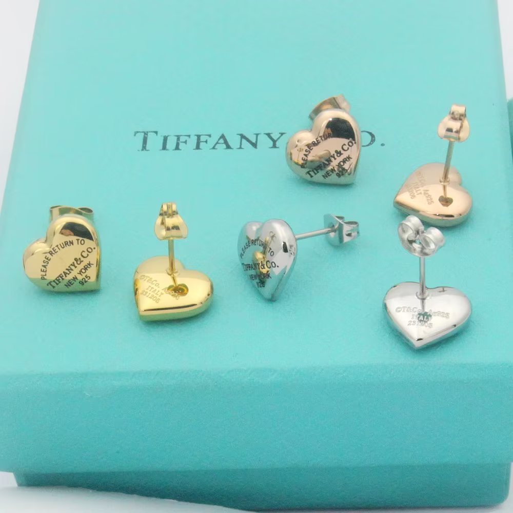 Tiffany&CO Full Heart Earrings - EUR FASHION