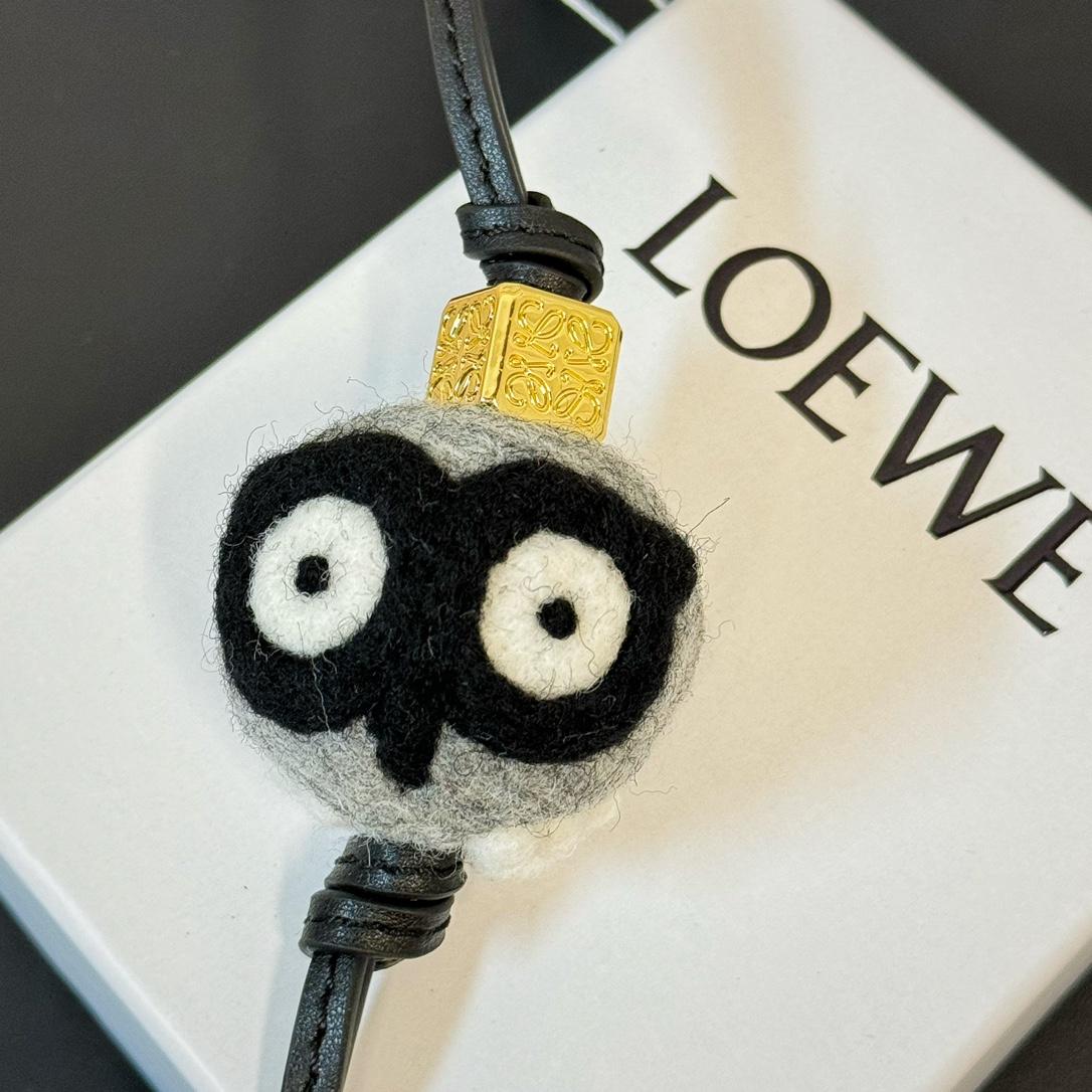 Loewe Owl charm In Felt And Calfskin - EUR FASHION