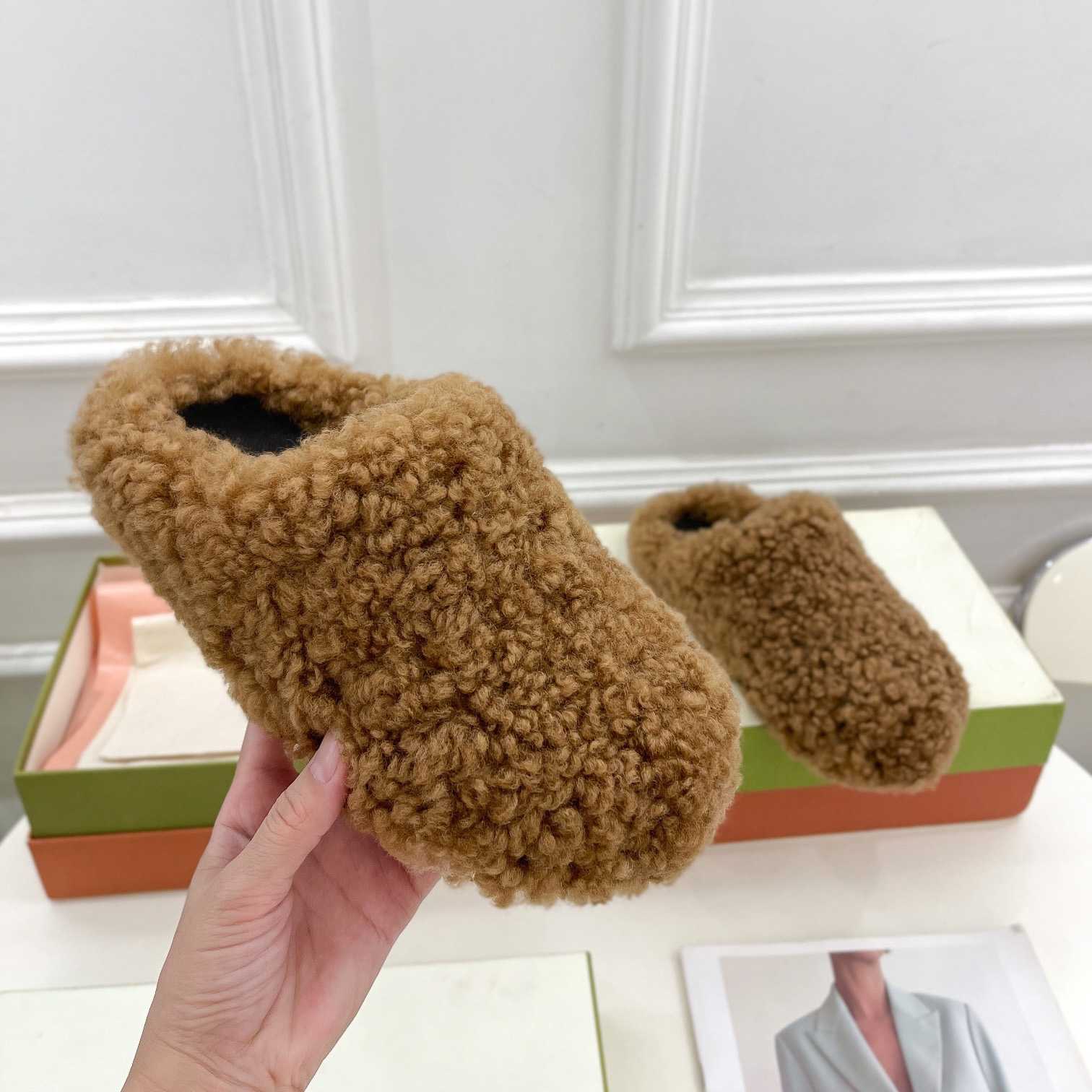 Marni Lamb Fur Mules - EUR FASHION