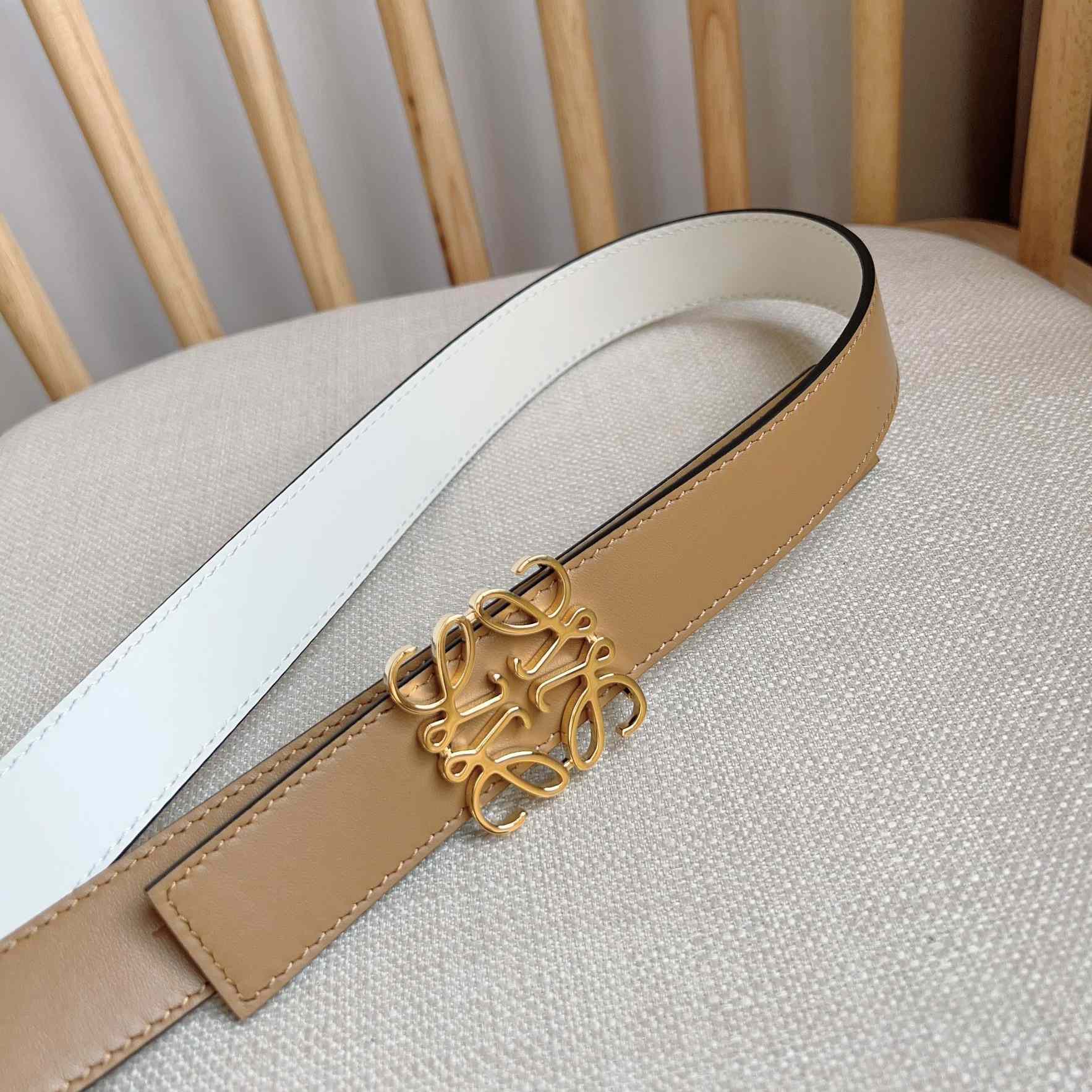 Loewe Reversible Anagram Belt In Smooth Calfskin - EUR FASHION