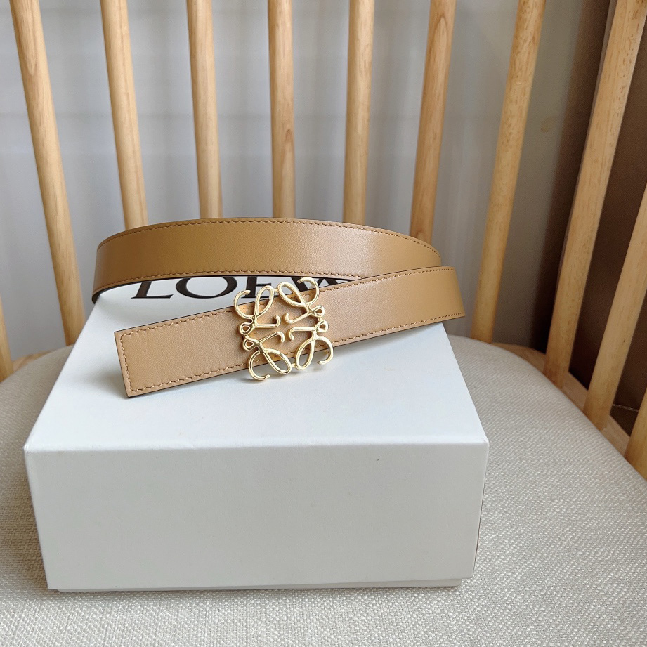 Loewe Reversible Anagram Belt In Smooth Calfskin - EUR FASHION