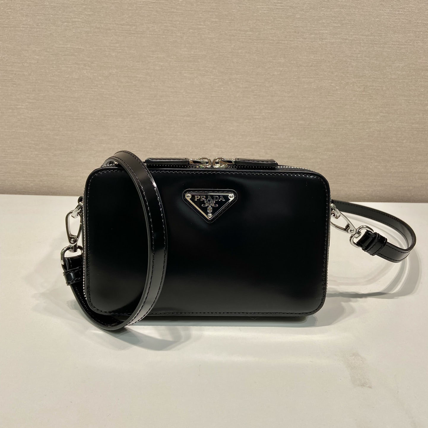 Prada Brique Brushed Leather Bag - EUR FASHION