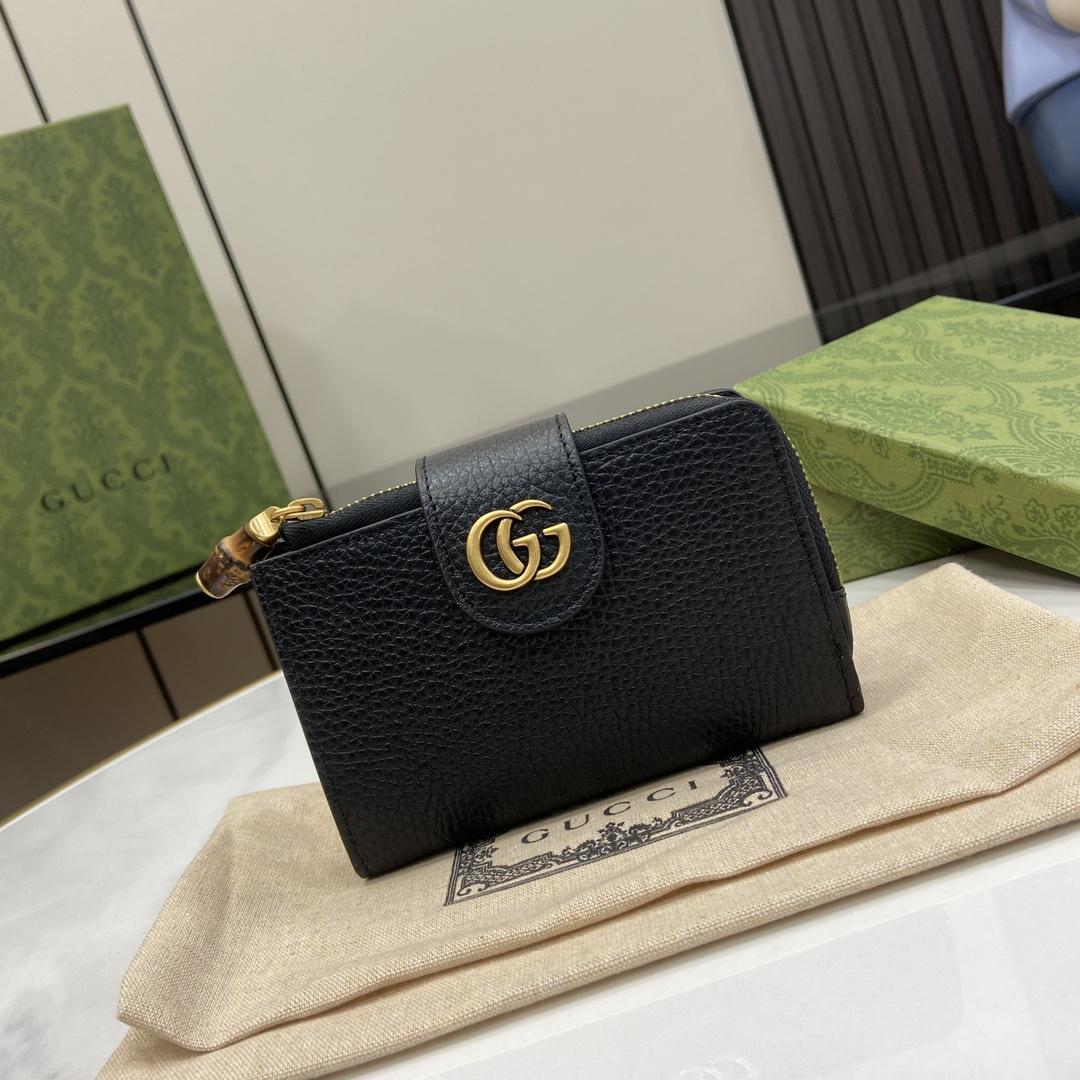 Gucci Medium double G Wallet With Bamboo - EUR FASHION