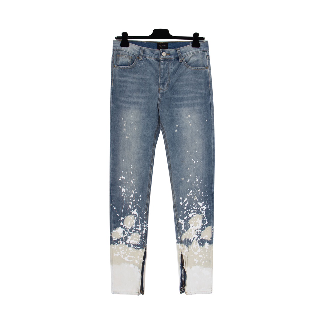 Fear Of God Denim Zip Detail Painters Selvedge Jeans - EUR FASHION