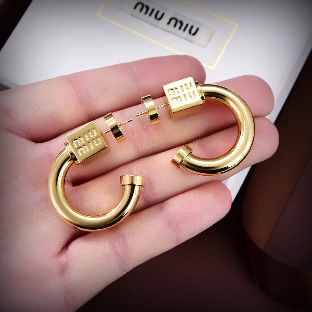 Miu Miu Metal Earrings - EUR FASHION