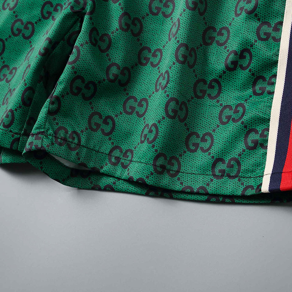 Gucci GG Cotton Shorts With Web - EUR FASHION