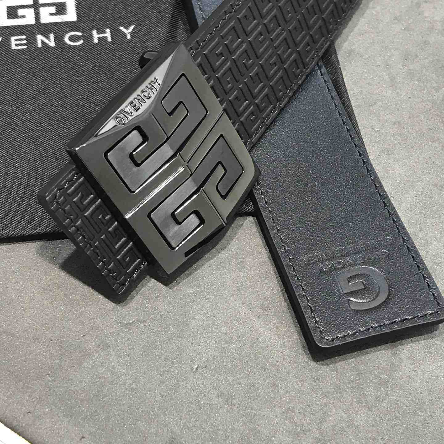 Givenchy 4G Reversible Belt In Leather And 4G Coated Canvas - EUR FASHION