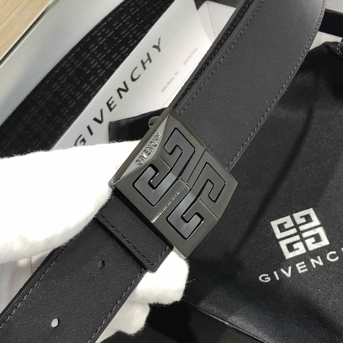 Givenchy 4G Reversible Belt In Leather And 4G Coated Canvas - EUR FASHION