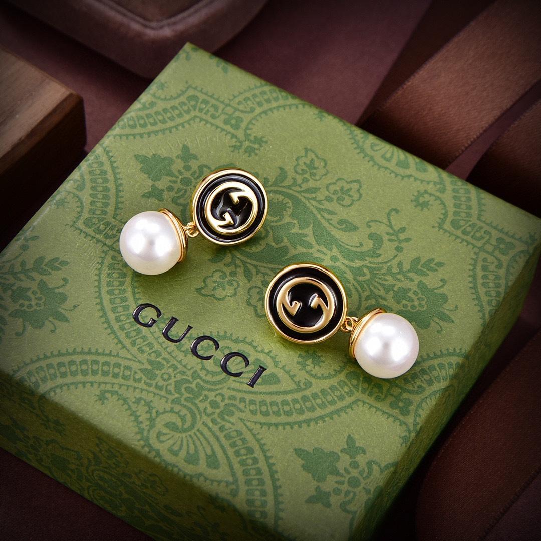 Gucci Blondie Pearl Drop Earrings - EUR FASHION