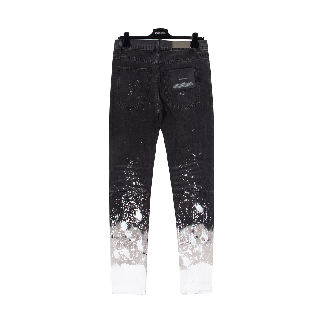 Fear Of God Denim Zip Detail Painters Selvedge Jeans - EUR FASHION