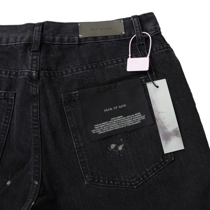 Fear Of God Denim Zip Detail Painters Selvedge Jeans - EUR FASHION