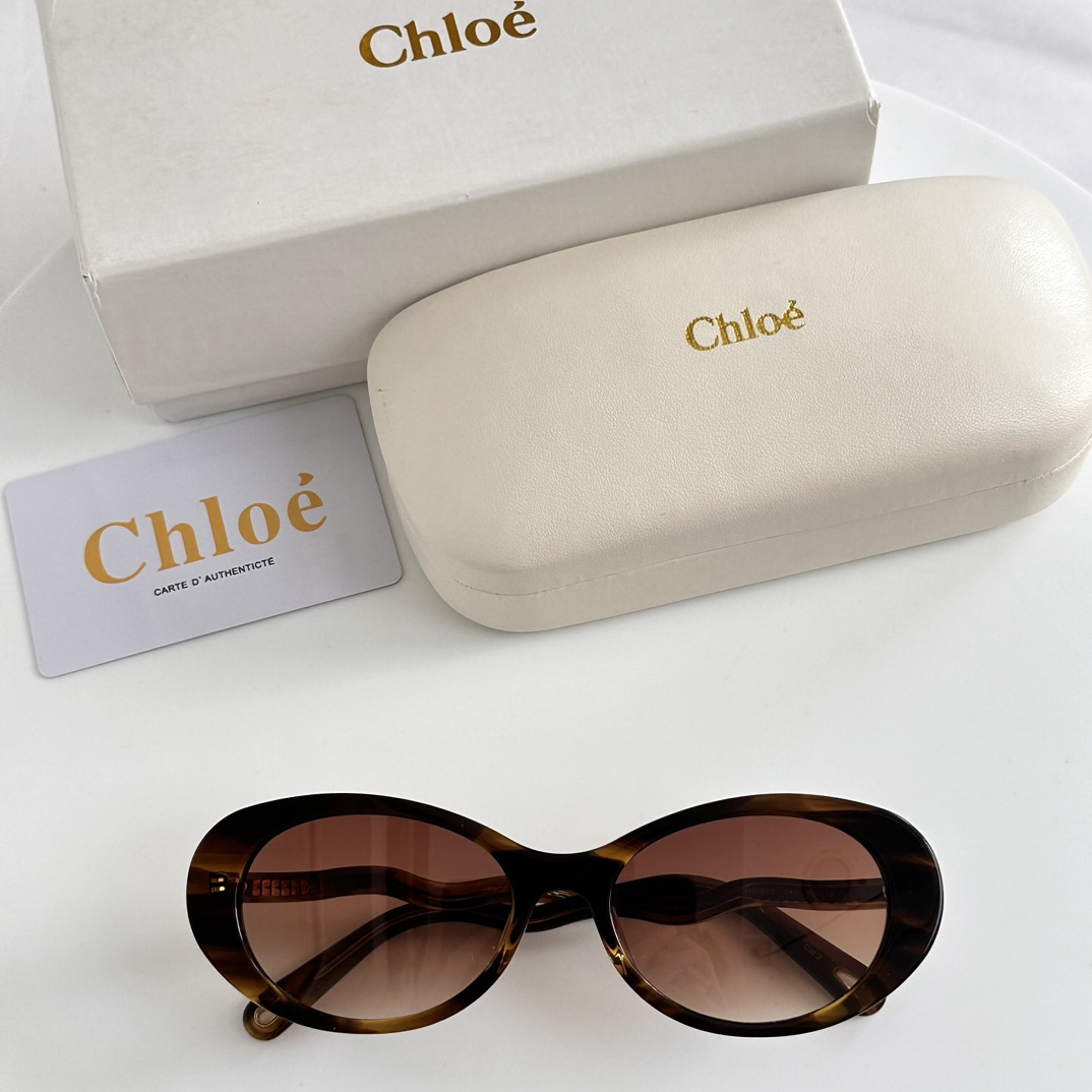 Chloe Eyewear Oval Frame Sunglasses   CH0088S - EUR FASHION