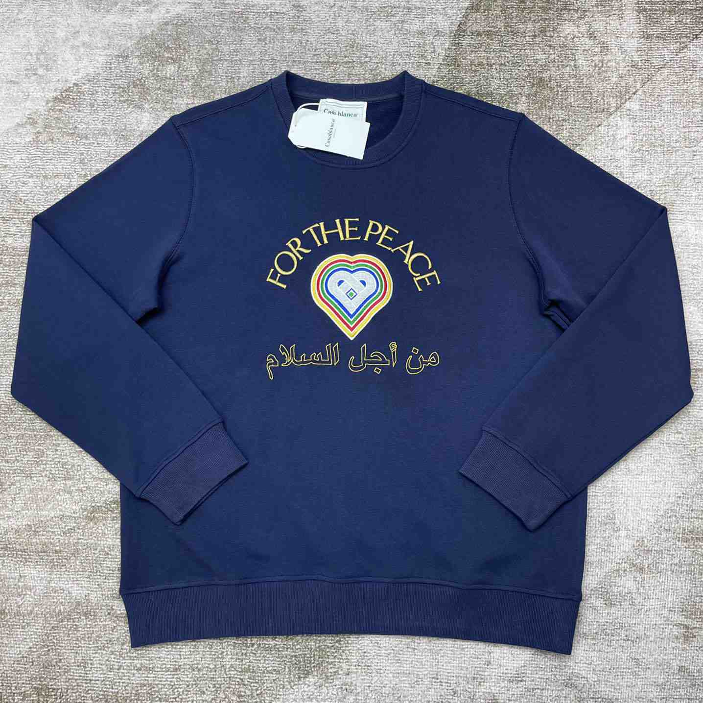 Casablanca For The Peace Embroidered Sweatshirt - EUR FASHION