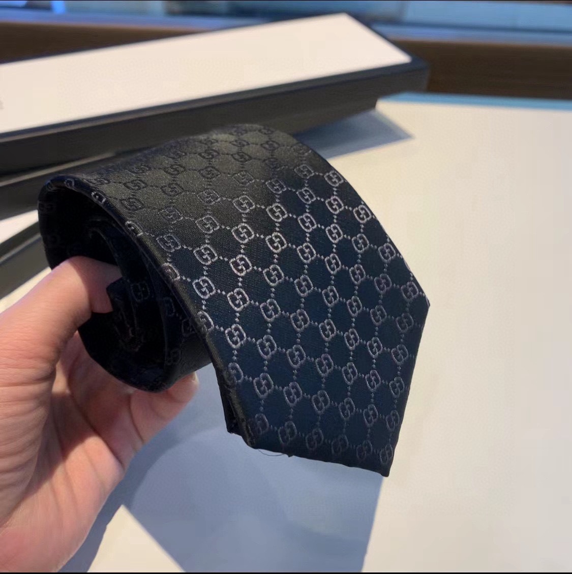 Gucci GG Pattern Silk Tie - EUR FASHION