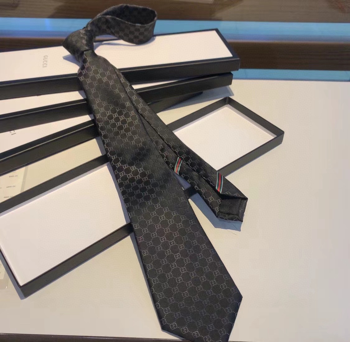 Gucci GG Pattern Silk Tie - EUR FASHION