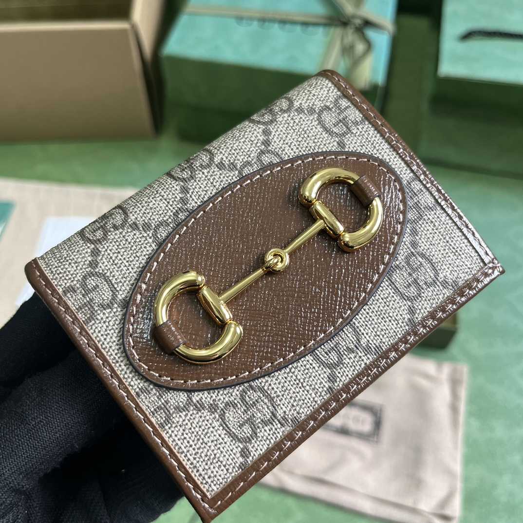 Gucci Horsebit 1955 Card Case Wallet - EUR FASHION