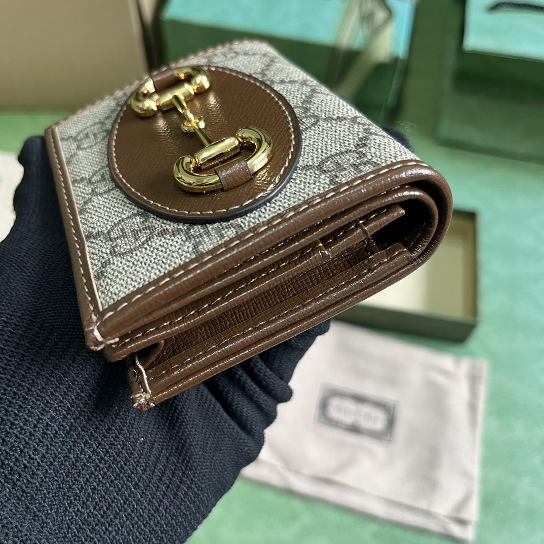 Gucci Horsebit 1955 Card Case Wallet - EUR FASHION