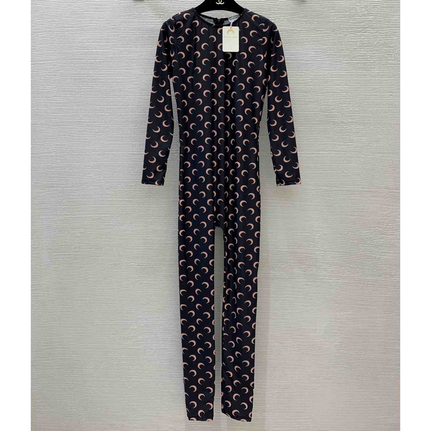 Marine Serre Tan All Over Moon Jumpsuit - EUR FASHION