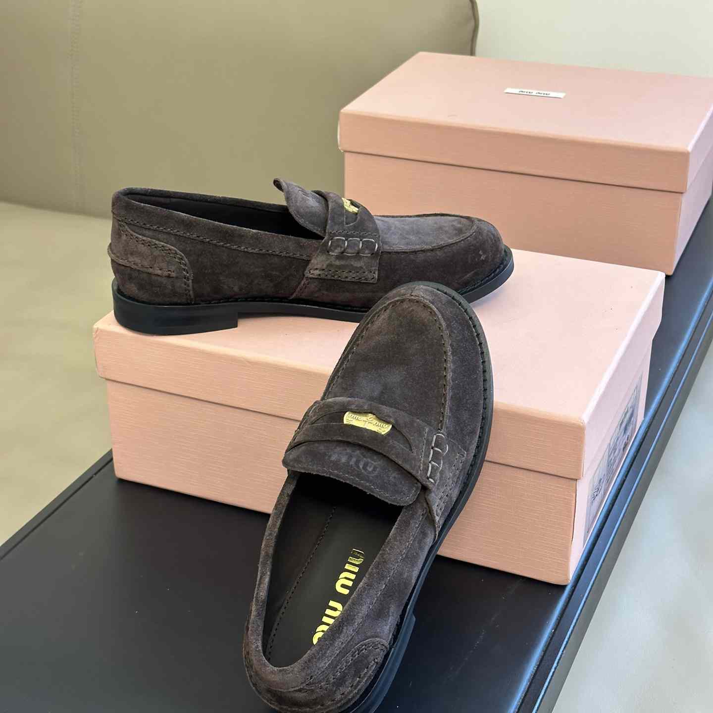 Miu Miu Suede Loafers - EUR FASHION