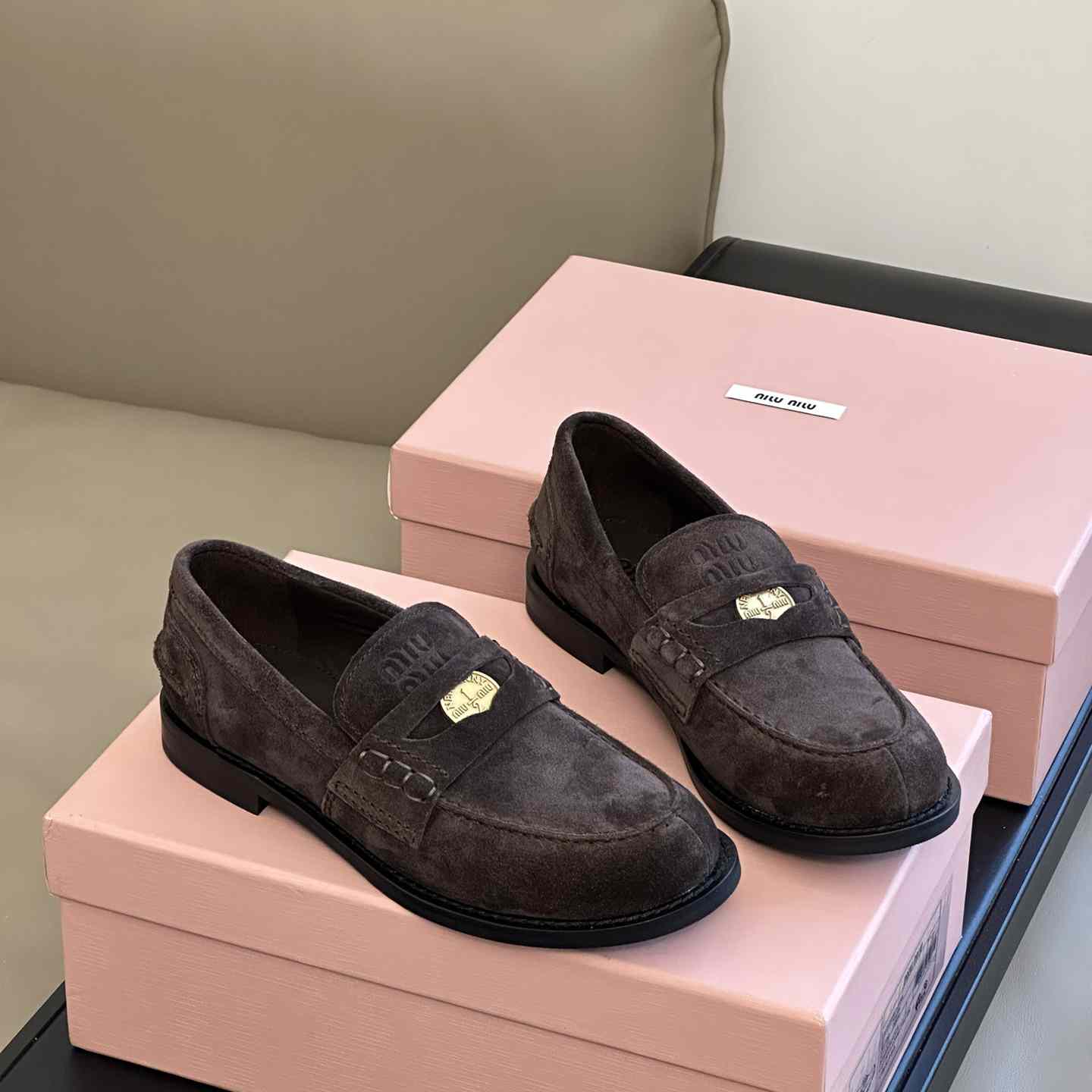 Miu Miu Suede Loafers - EUR FASHION