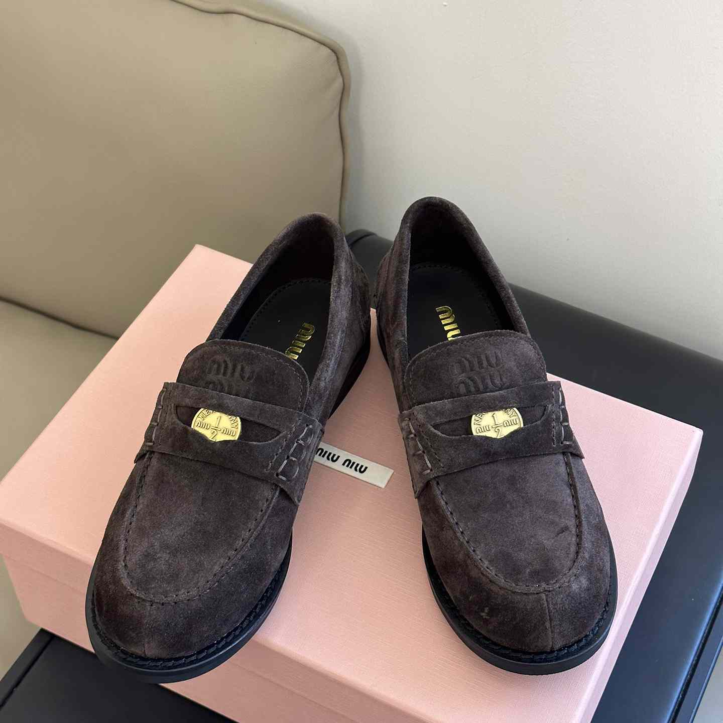 Miu Miu Suede Loafers - EUR FASHION