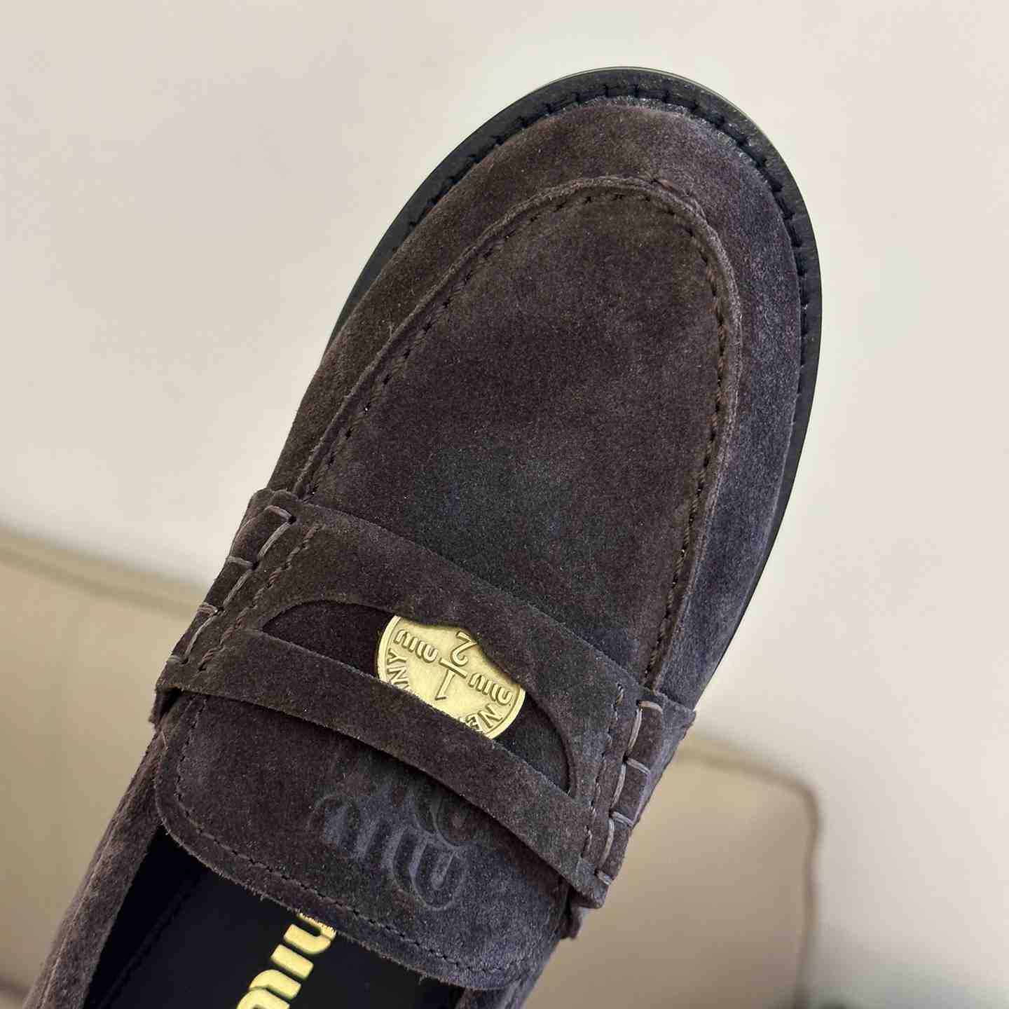 Miu Miu Suede Loafers - EUR FASHION