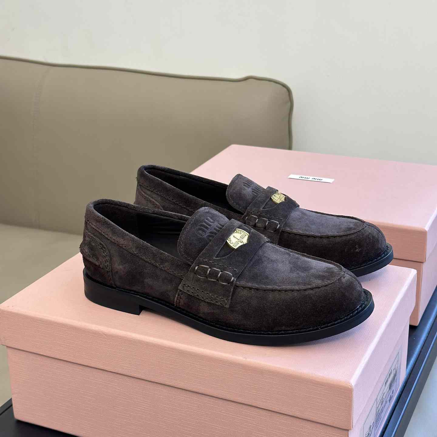 Miu Miu Suede Loafers - EUR FASHION