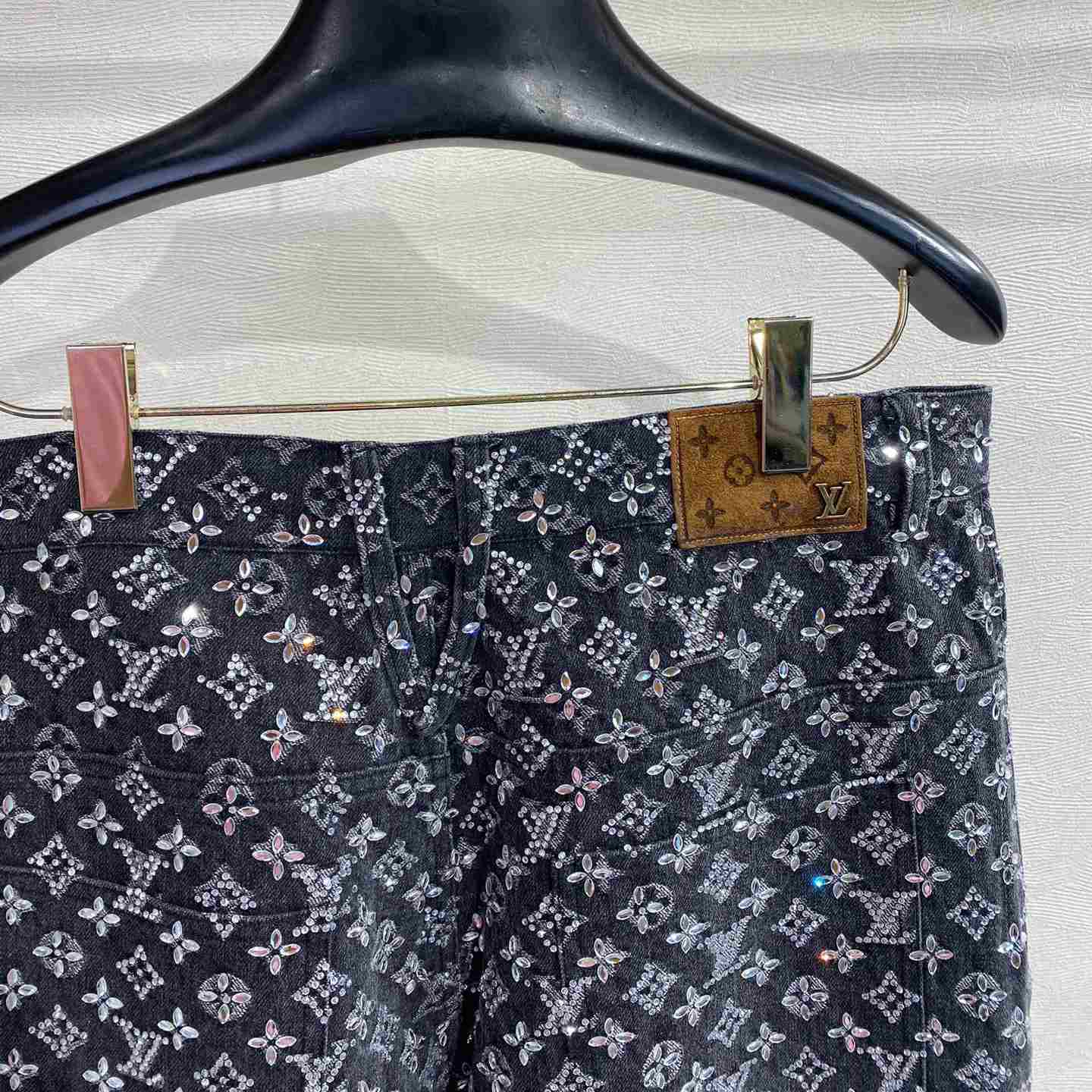 Louis Vuitton Embroidered Monogram Baggy Denim Pants   1ABY8N - EUR FASHION