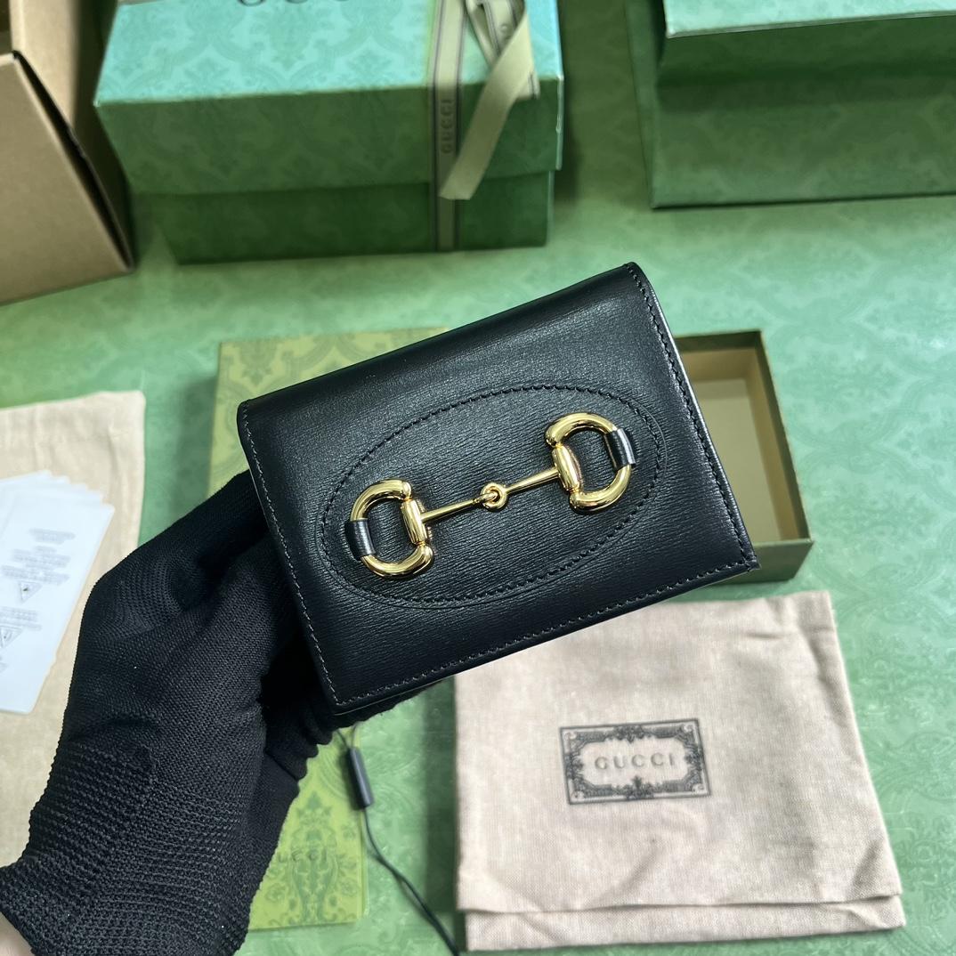 Gucci Horsebit 1955 Card Case Wallet - EUR FASHION