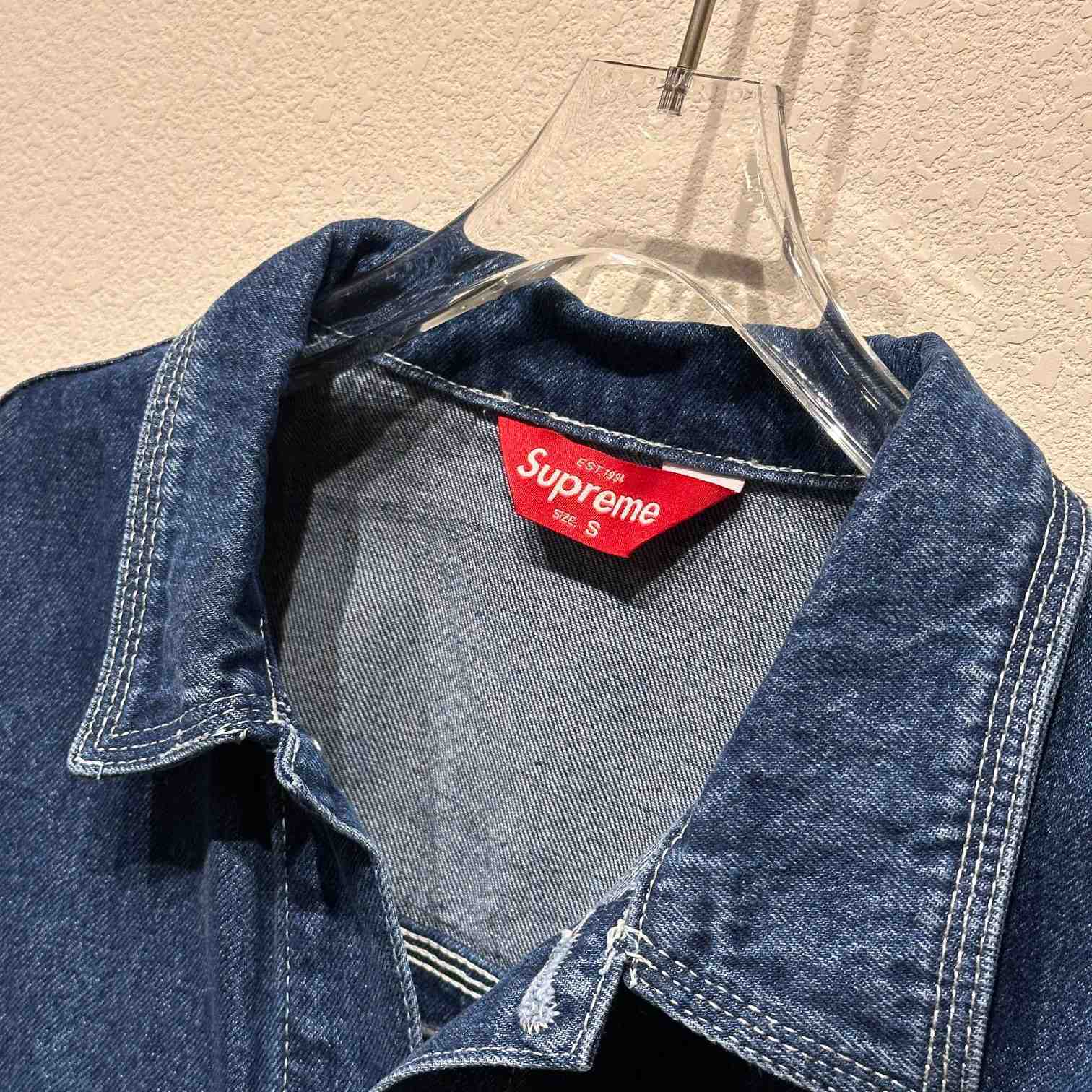 Supreme Studded Denim Trucker Jacket - EUR FASHION