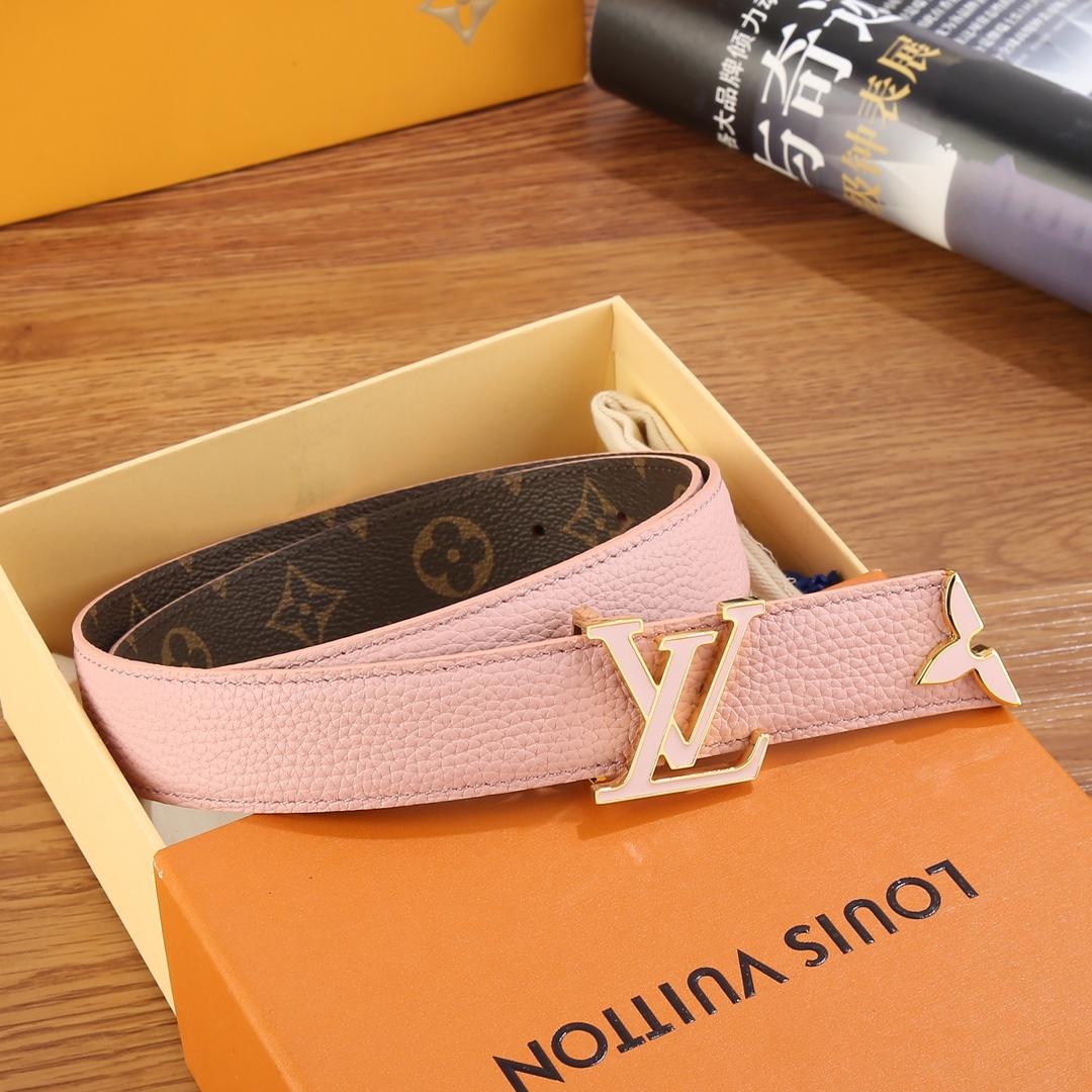 Louis Vuitton Pretty LV Enamel 30mm Reversible Belt   M8231U - EUR FASHION