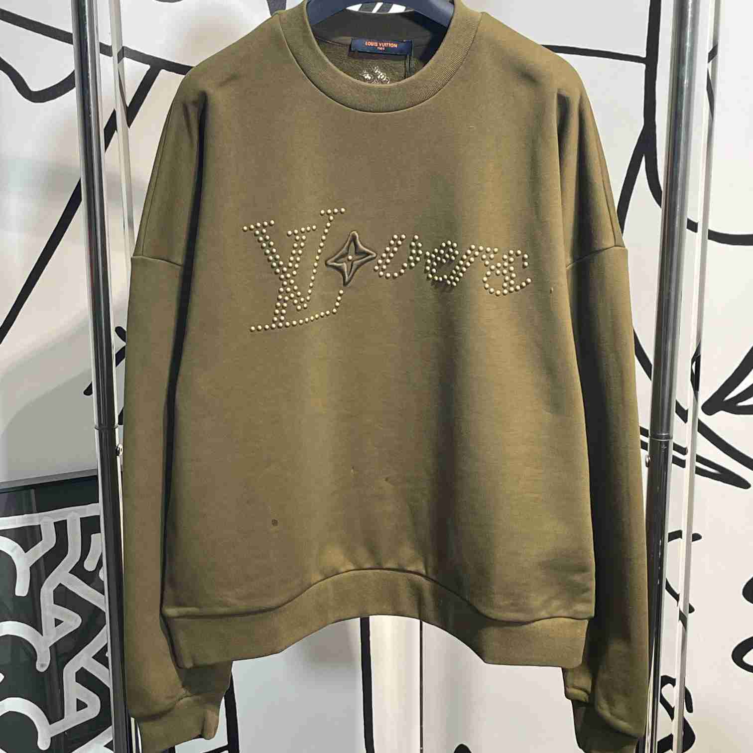 Louis Vuitton Cotton Signature Crewneck   1AFJH7 - EUR FASHION