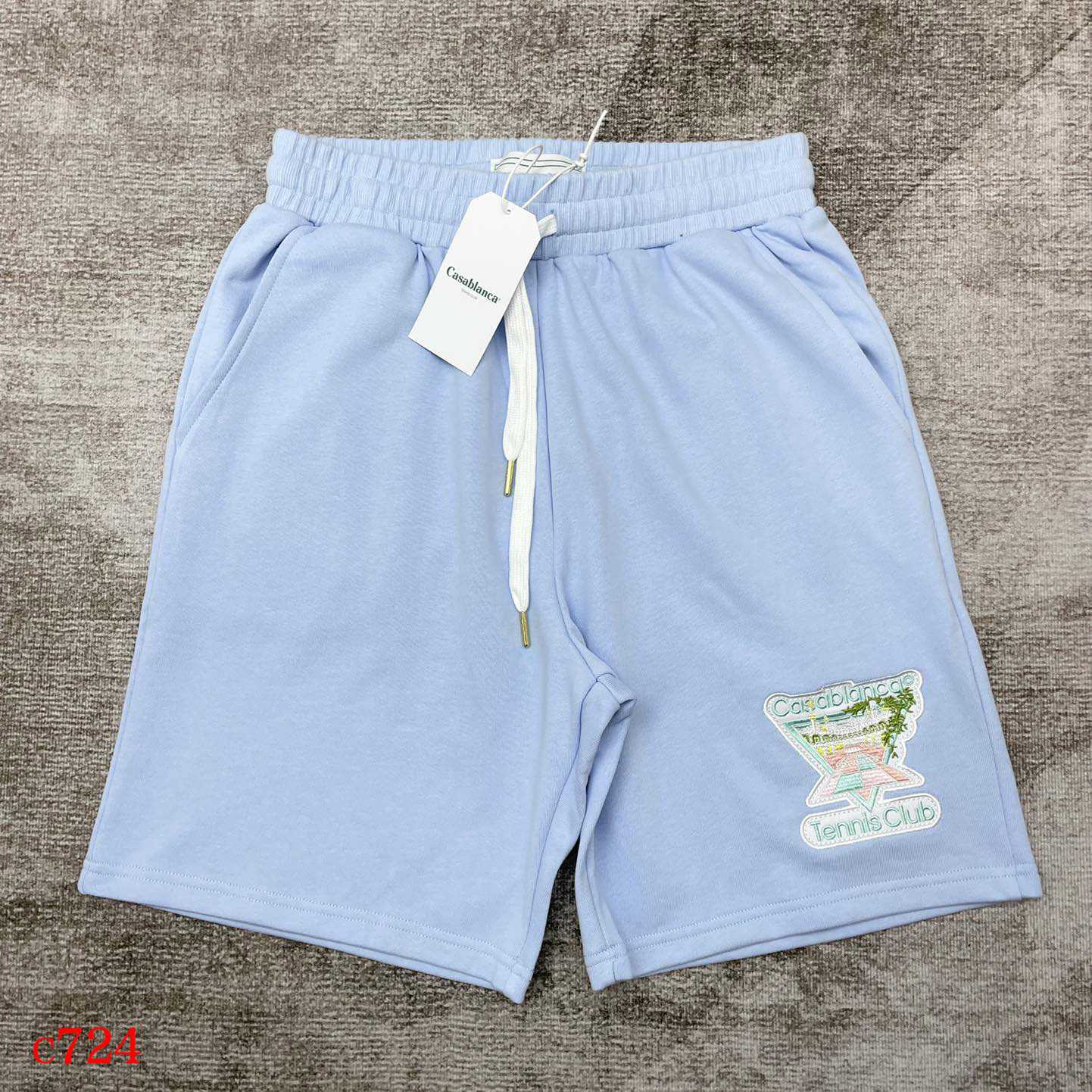 Casablanca Tennis Club Icon-appliqué Shorts    c724 - EUR FASHION