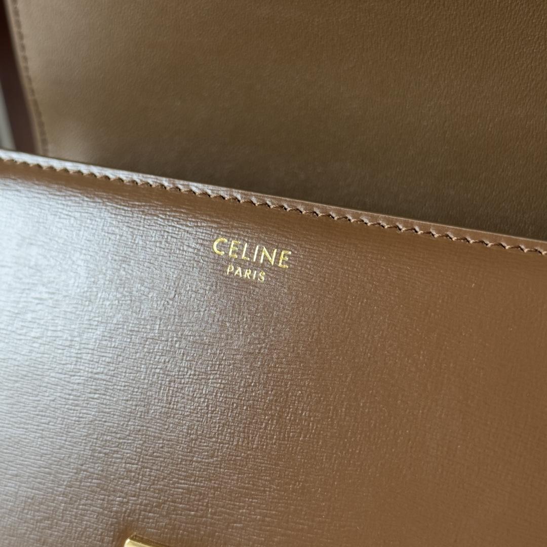 Celine Teen Triomphe Bag In Natural Calfskin - EUR FASHION