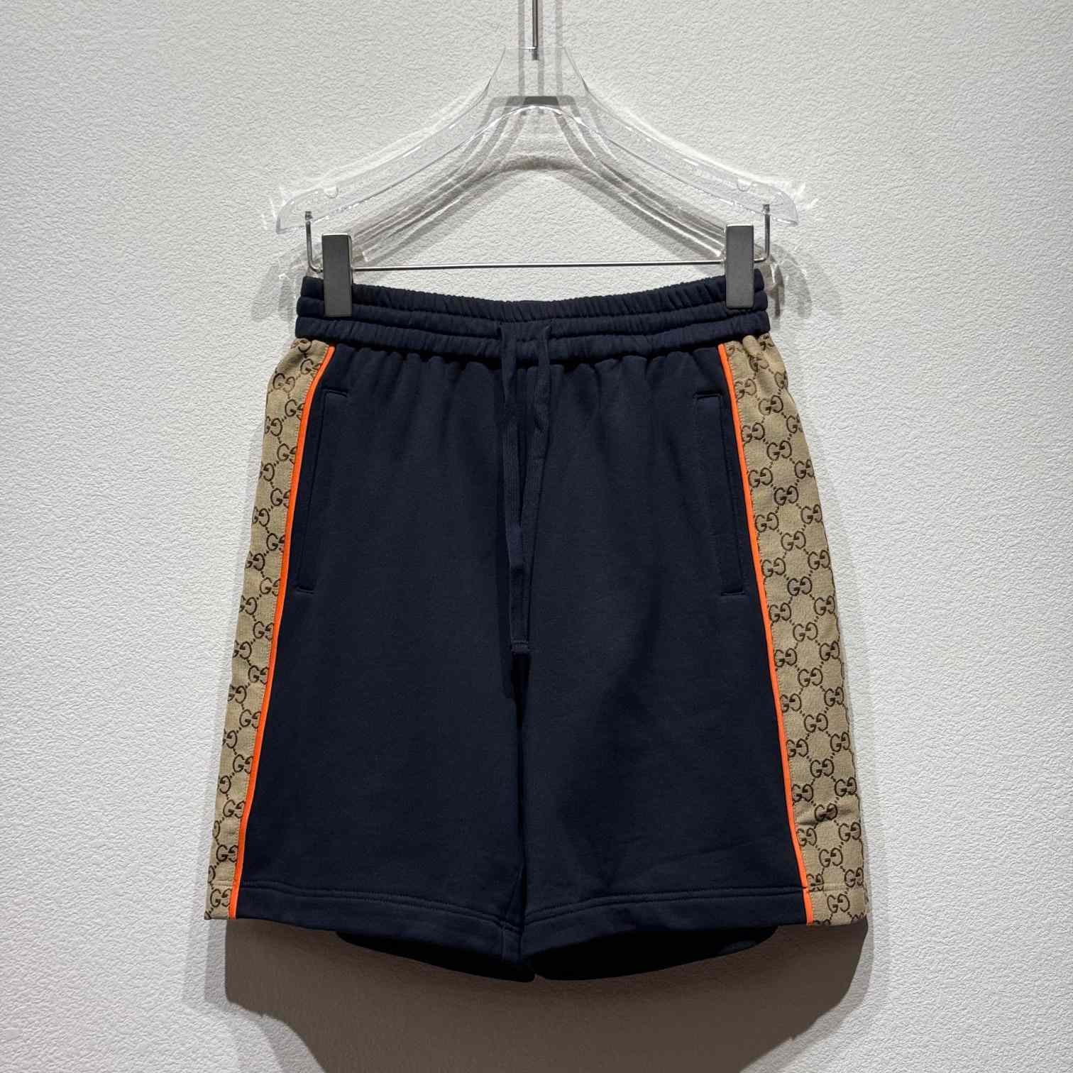 Gucci Cotton Jersey Shorts With GG Inserts - EUR FASHION