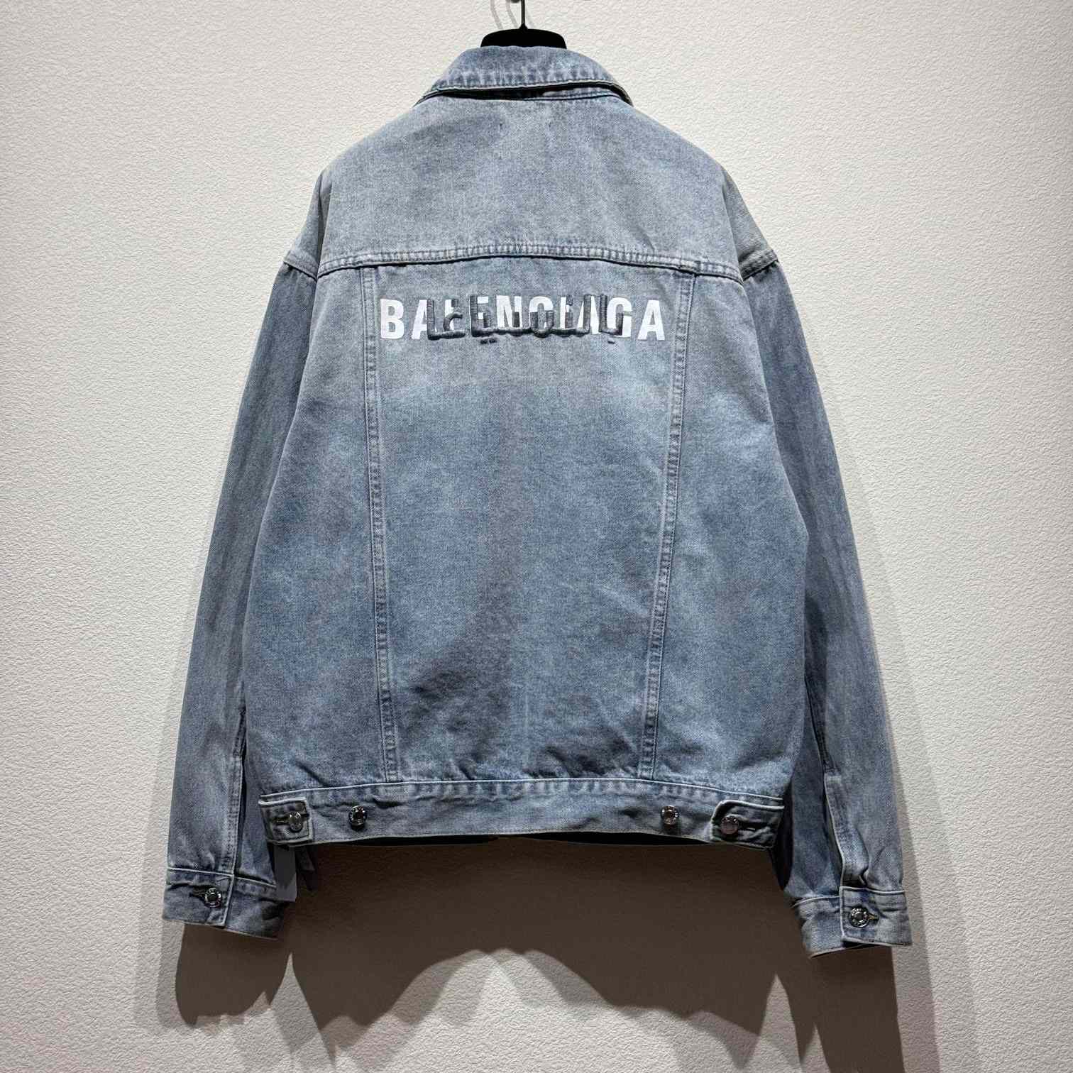 Balenciaga Logo Denim Jacket - EUR FASHION