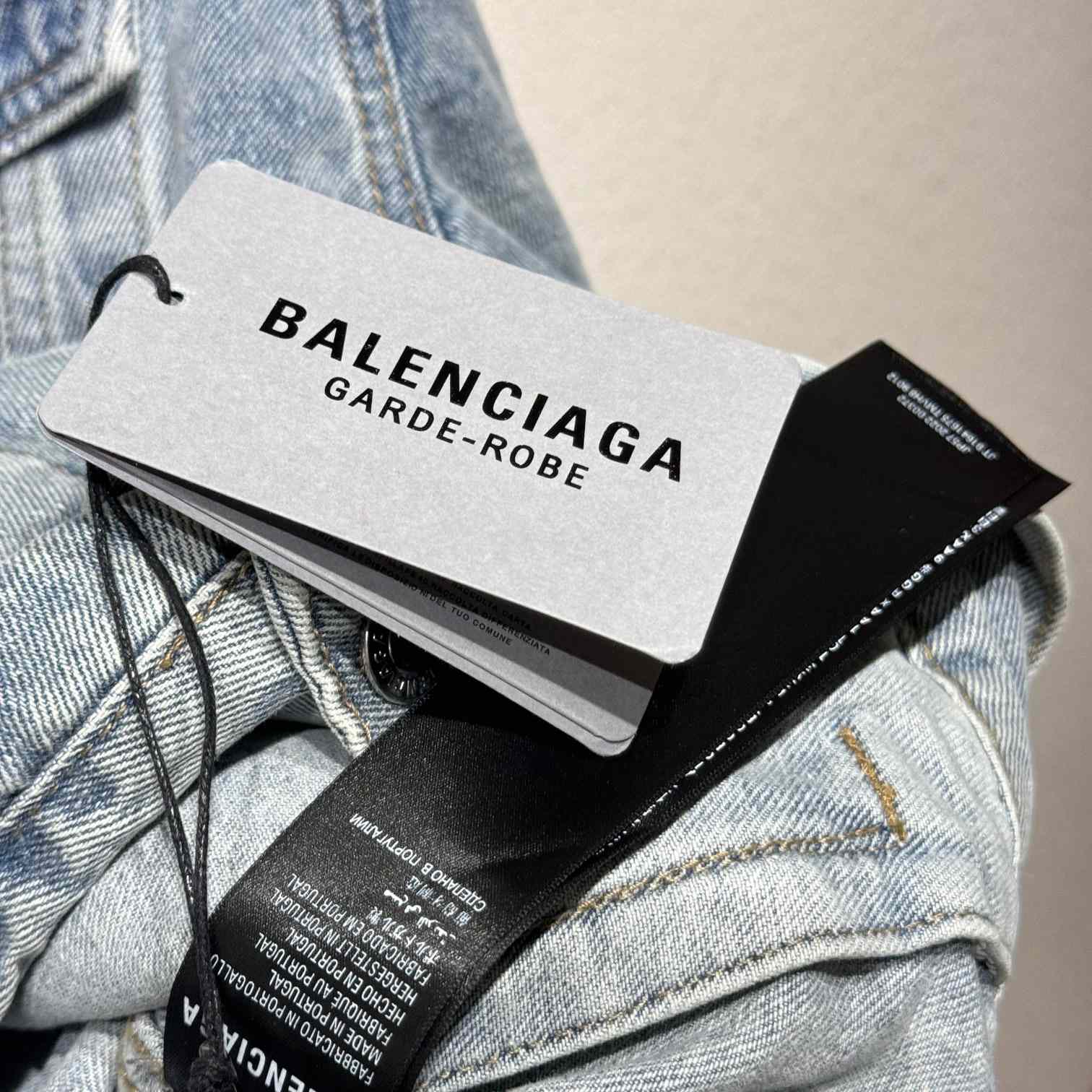 Balenciaga Logo Denim Jacket - EUR FASHION