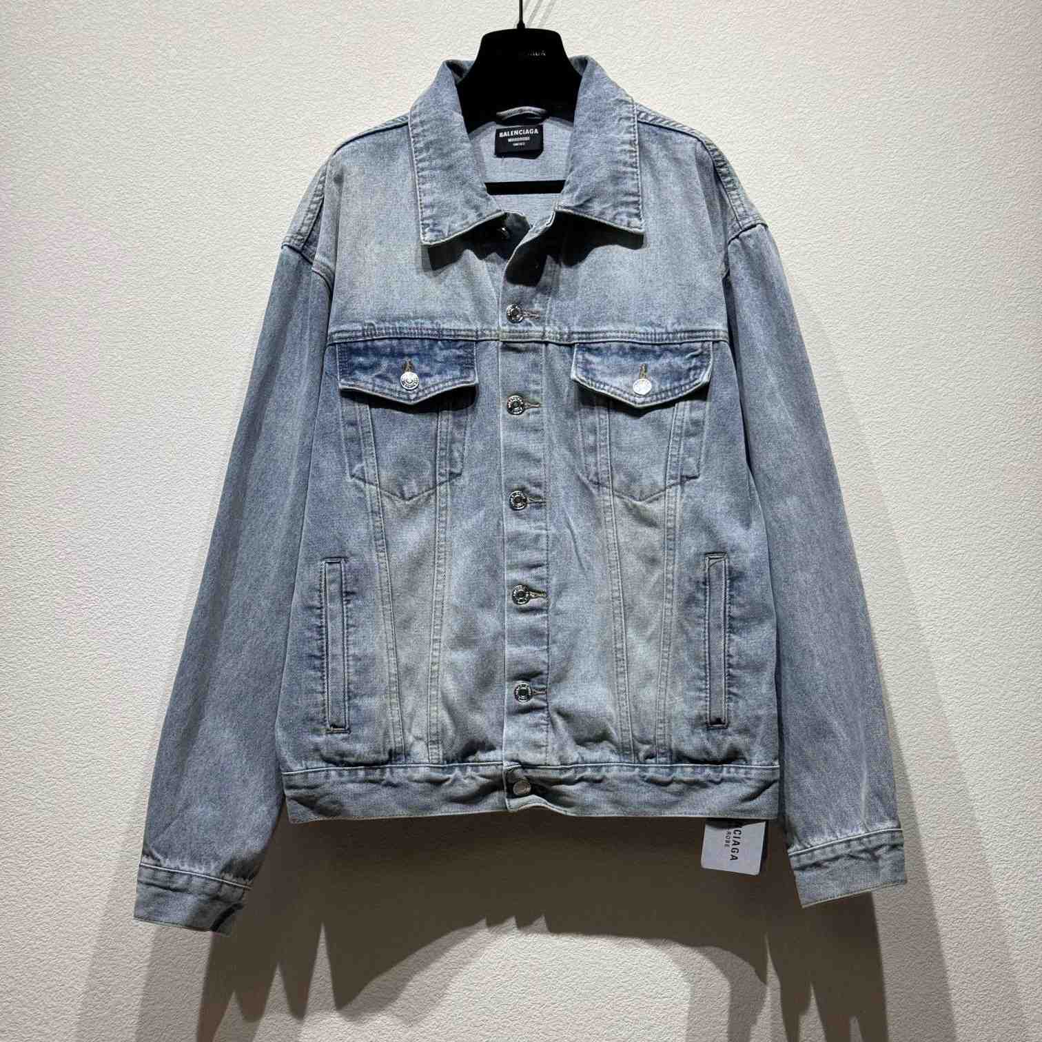 Balenciaga Logo Denim Jacket - EUR FASHION