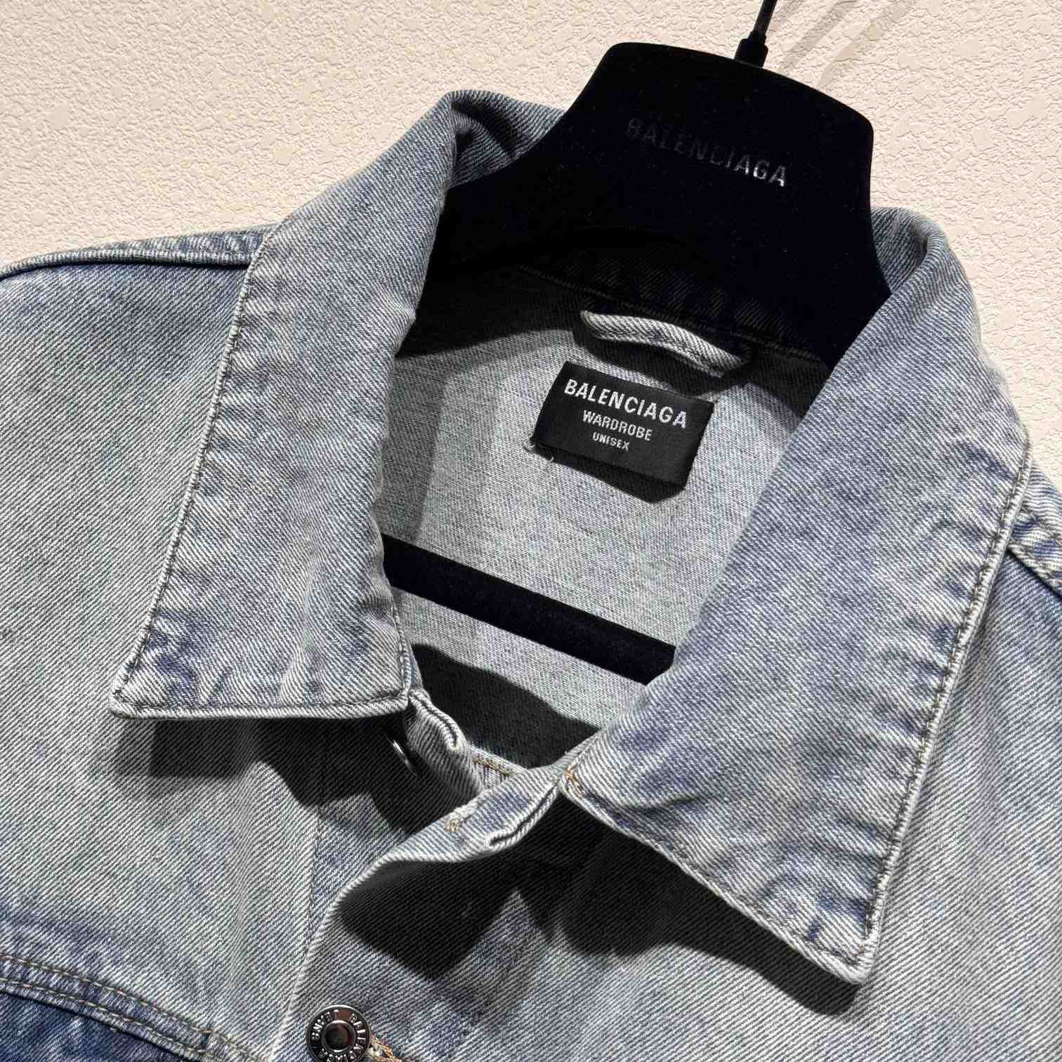 Balenciaga Logo Denim Jacket - EUR FASHION