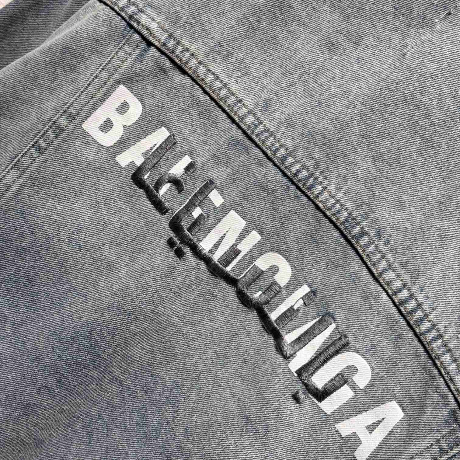 Balenciaga Logo Denim Jacket - EUR FASHION