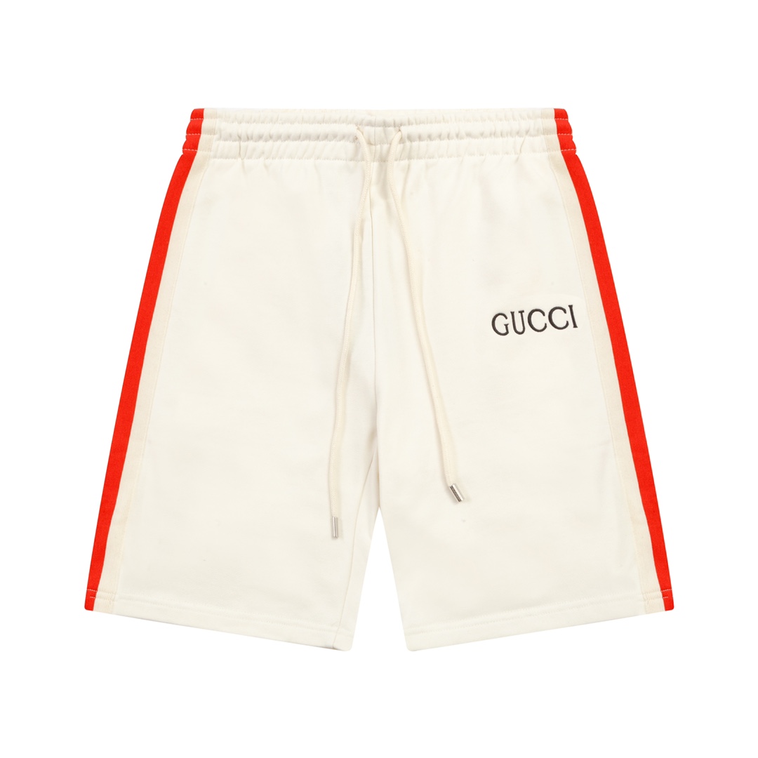 Gucci Cotton Shorts With Web - EUR FASHION