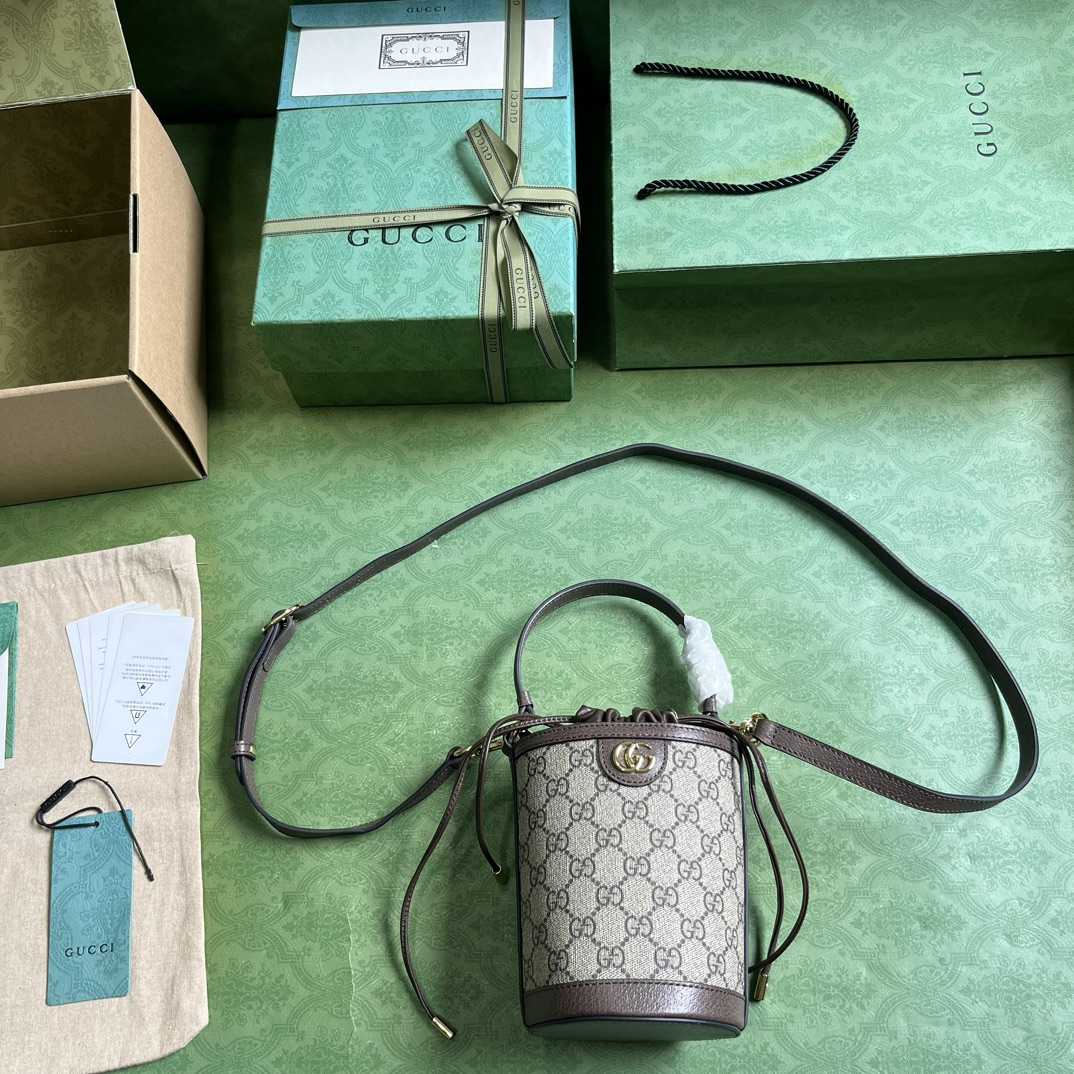 Gucci Ophidia Mini Bucket Bag  (11.5-20-8cm) - EUR FASHION