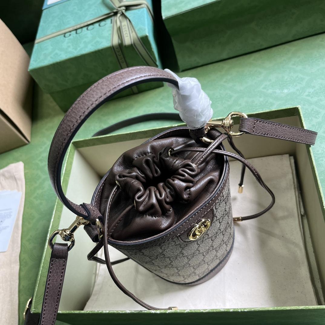 Gucci Ophidia Mini Bucket Bag  (11.5-20-8cm) - EUR FASHION