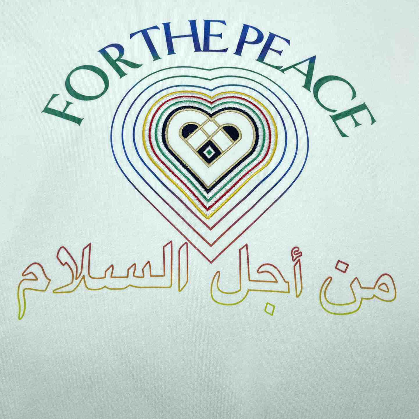 Casablanca For The Peace Embroidered Sweatshirt - EUR FASHION