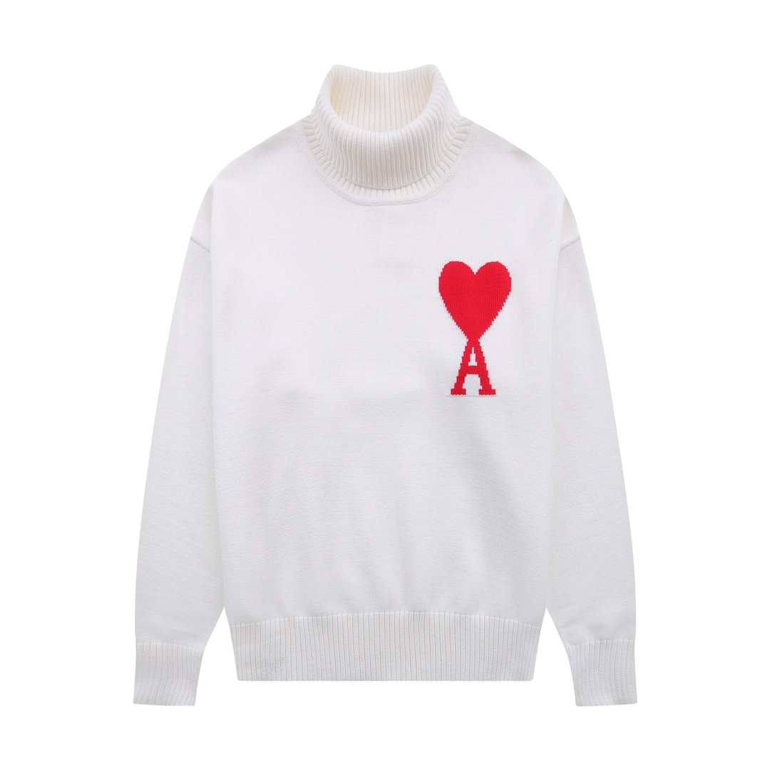 Ami De Coeur Virgin Wool Turtleneck Jumper - EUR FASHION