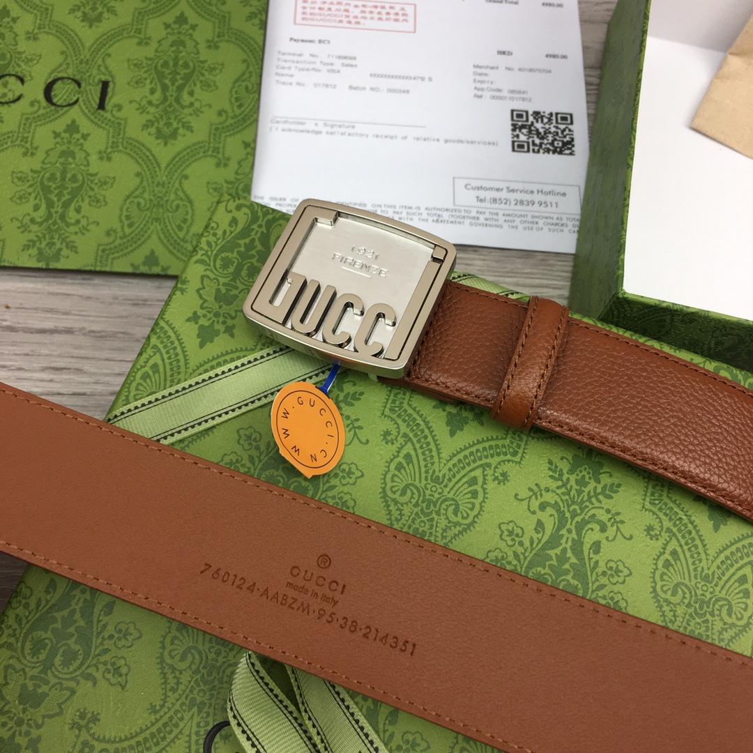 Gucci Leather Belt  35mm - EUR FASHION