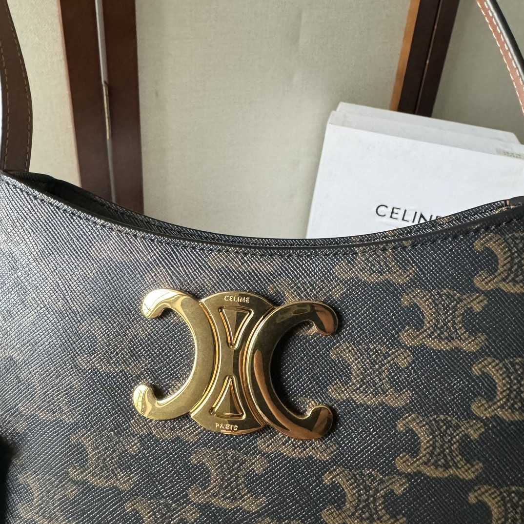 Celine Medium Tilly Bag In Triomphe Canvas And Calfskin  - EUR FASHION