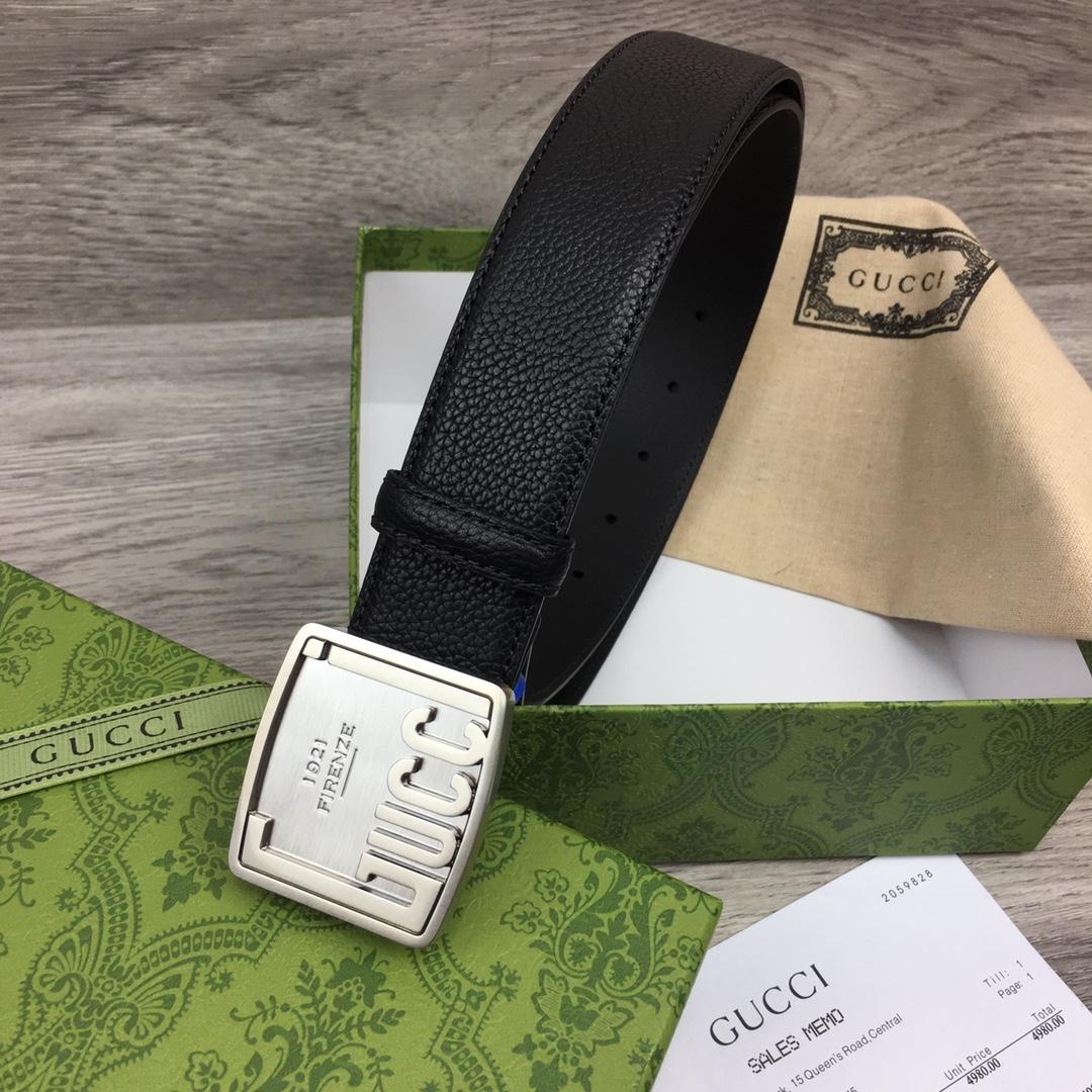 Gucci Leather Belt  35mm - EUR FASHION