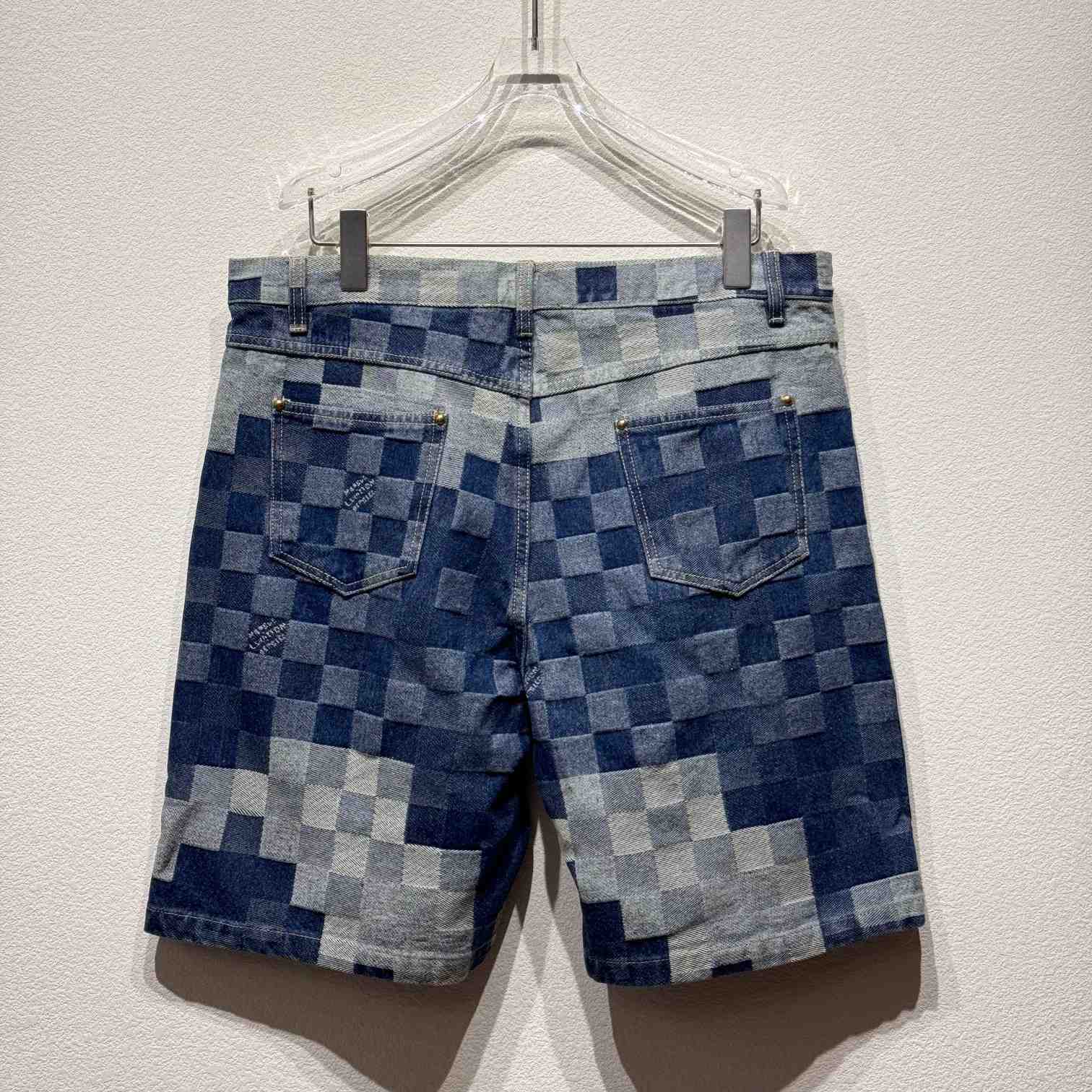 Louis Vuitton Damier Denim Shorts - EUR FASHION